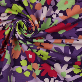 Organisch tricot pop blossom dark purple X Nerida Hansen