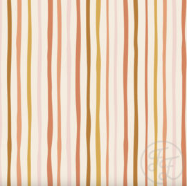 Family Fabrics - Retro Stripes Muslin Crinkle