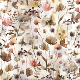 Family Fabrics - Wild Flowers Muslin Crinkle
