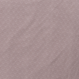 Organisch tricot geometric dusty pink