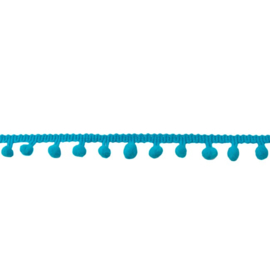 Bolletjesband aqua klein