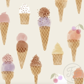 Family Fabrics - Ice Cream Eco Flex Lycra