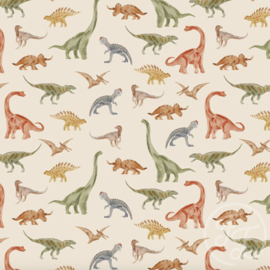 Family Fabrics - Coated Dinosaur Multi Small Jersey
