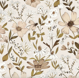 Family Fabrics - Vintage Bloom Muslin Crinkle