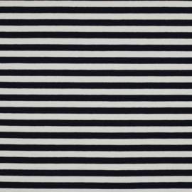 French terry dyed stripes navy/off-white