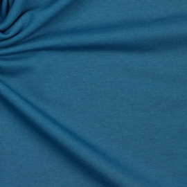 Organisch tricot jeansblauw uni