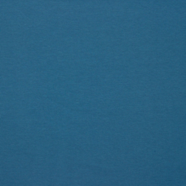 Organisch tricot jeansblauw uni