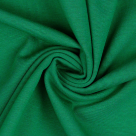 Organisch tricot emerald uni