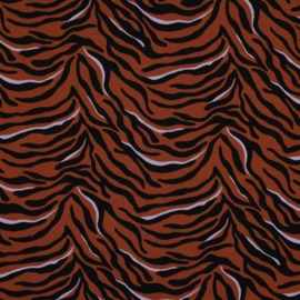 Tricot zebra rust