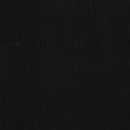 Heavy knitted viscose zwart