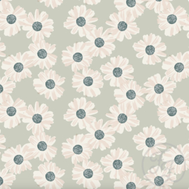 Family Fabrics - Marigold Minty Rib