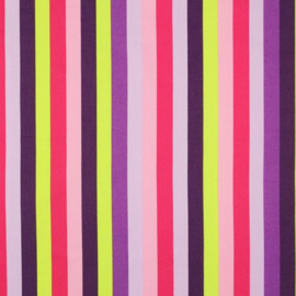 Katoen poplin summer stripe purple X Nerida Hansen