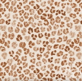 Family Fabrics - Leopard Spots Sand Rib