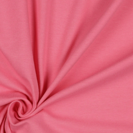 Organisch tricot roze uni