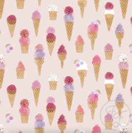 Family Fabrics - Ice Cream Pink Eco Flex Lycra