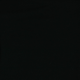 Organisch tricot zwart uni