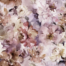 Canvas digital flowers blush