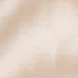 Tricot beige gestreept 3mm