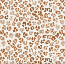 Family Fabrics - Leopard Spots Small Muslin Crinkle