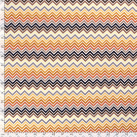 Viscose stretch zigzag pastel