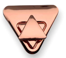 Magneetsluiting triangel rosé goud