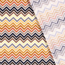 Viscose stretch zigzag pastel