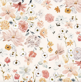 Family Fabrics - Fresh Flowers Rib