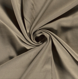 Viscose twill donker beige