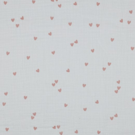 Hydrofiel hearts white