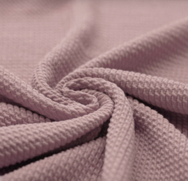 Kabeltricot oud-roze