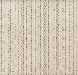 Pointoille ajour tricot naturel beige