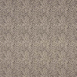 Tricot zandkleur met panterprint