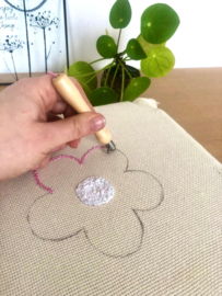 Punch needle frame