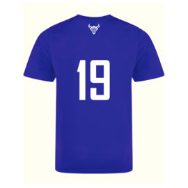 United Dames 1 wedstrijdshirt replica blauw (Unisex)