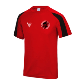 RO9 Scheidsrechter T-Shirt Rood-Zwart (Unisex)
