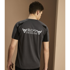 RO9 Scheidsrechter T-Shirt Grijs-Zwart (Unisex)