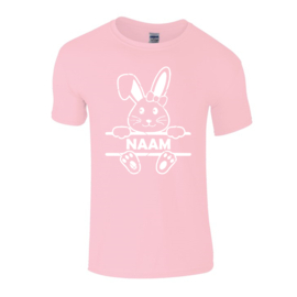 Paashaas Naam T-Shirt Licht Roze (Kids)