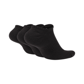 Nike Everyday Cushioned No Show sokken zwart 3-Pack