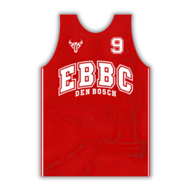 EBBC Reversible Trainings Jersey Wit-Rood (Heren, Dames & Kids)