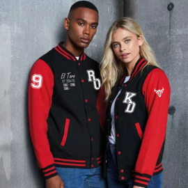 O.B.C. Oss Varsity Jacket Zwart-Rood (Kids)