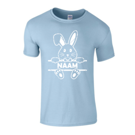 Paashaas Naam T-Shirt Licht Blauw (Kids)
