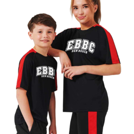 EBBC Team T-Shirt Zwart-Rood (Kids)