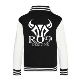 RO9 Varsity Jacket Zwart-Wit (Kids)