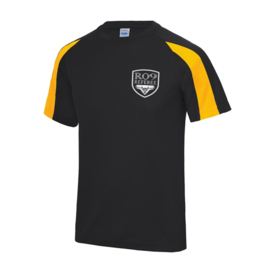 RO9 Referee T-Shirt Black Yellow (Unisex)