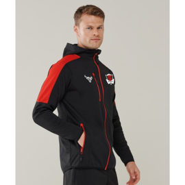 O.B.C. Oss Team Softshell Jas Zwart-Rood (Unisex)