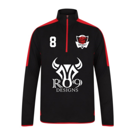 O.B.C. Oss Team Zipper Zwart-Rood (Unisex)