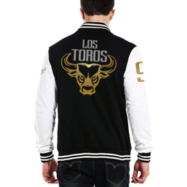 Los Toros Varsity Jacket Black White (Unisex)