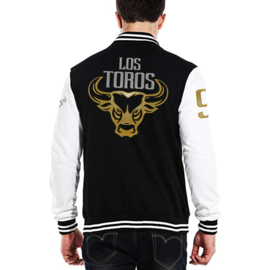 Los Toros Varsity Jacket Black White (Unisex & Kids)