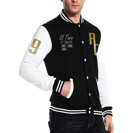 Los Toros Varsity Jacket Black White (Unisex)