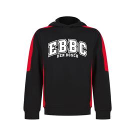 EBBC Team Hoodie Zwart-Rood (Kids)